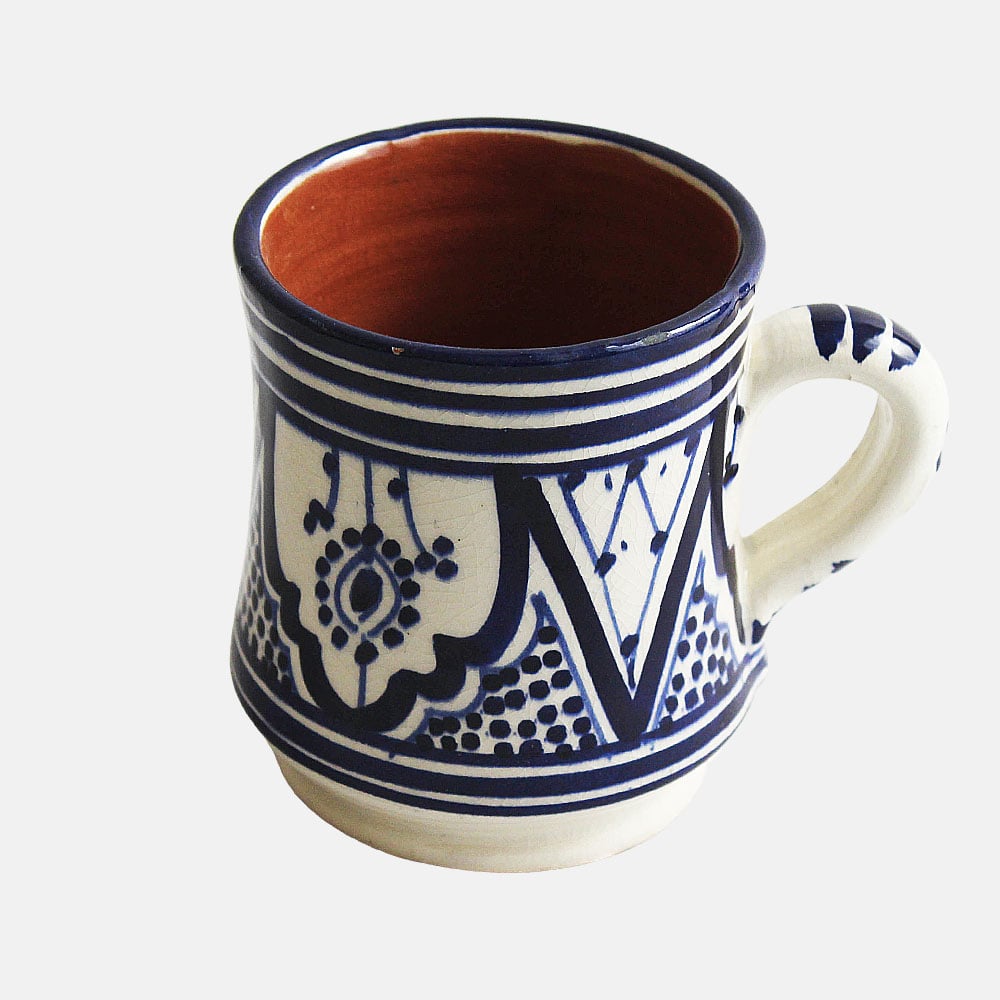 Blue and white Safi mug Soukdecor