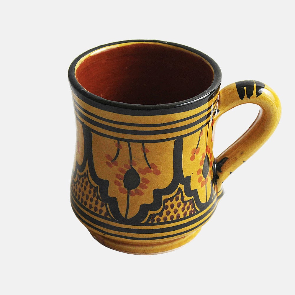 Safi Yellow and Black Mug Soukdecor