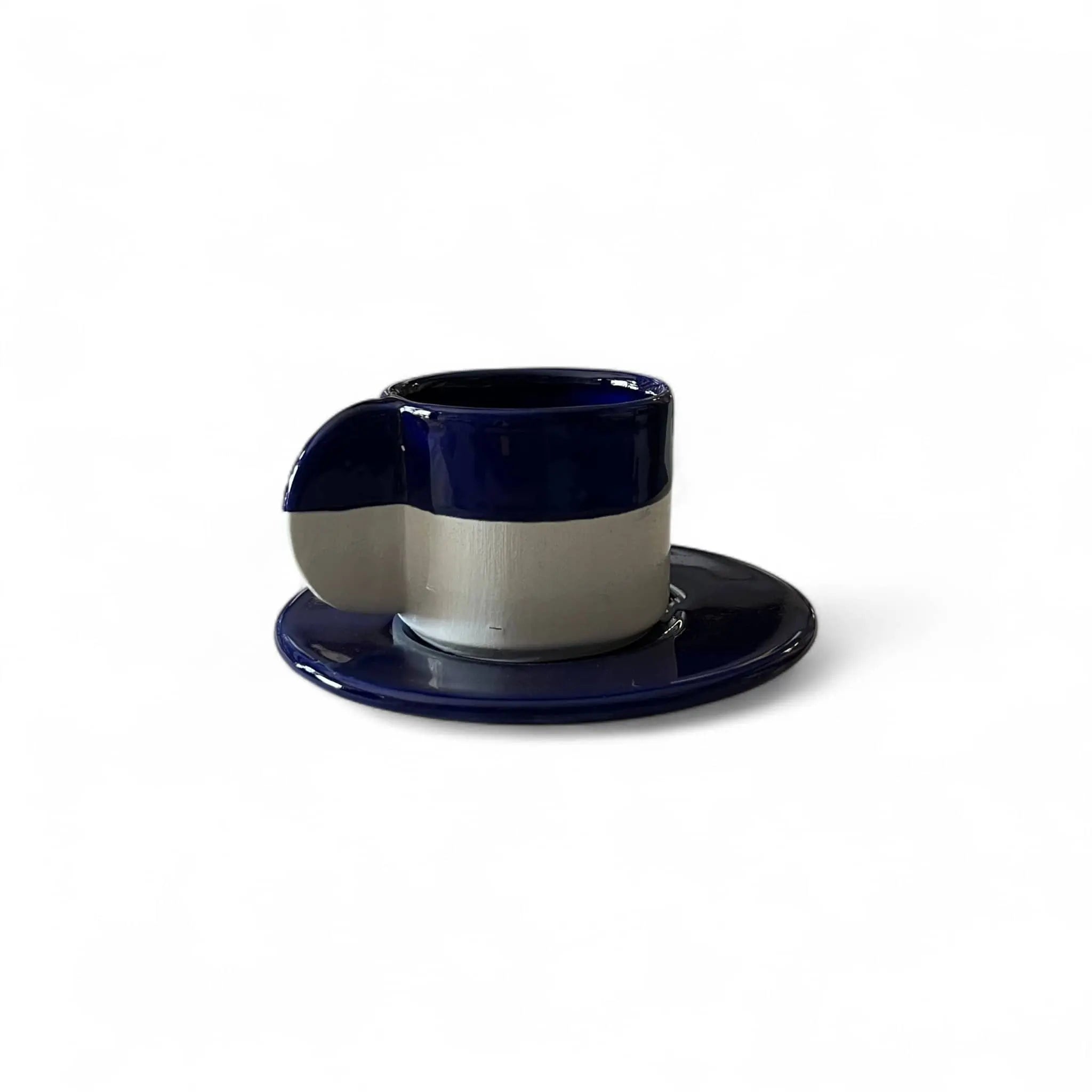 Modern Moroccan Espresso Cup & Saucer – Set of 4 per Color Soukdecor