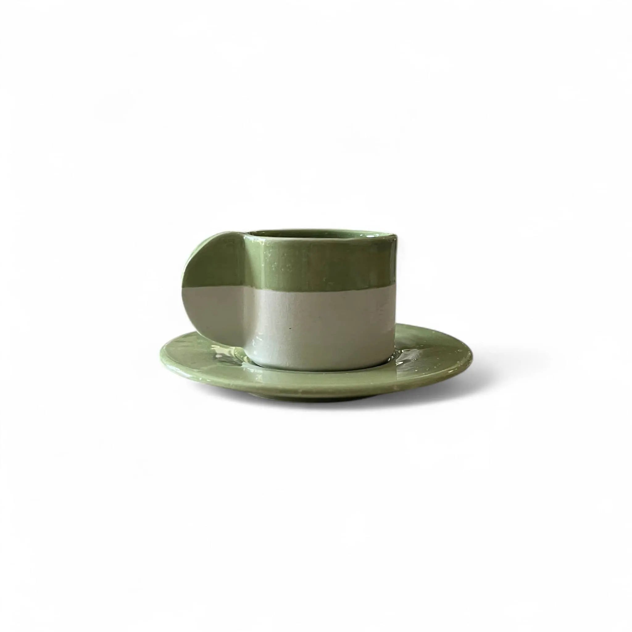 Modern Moroccan Espresso Cup & Saucer – Set of 4 per Color Soukdecor