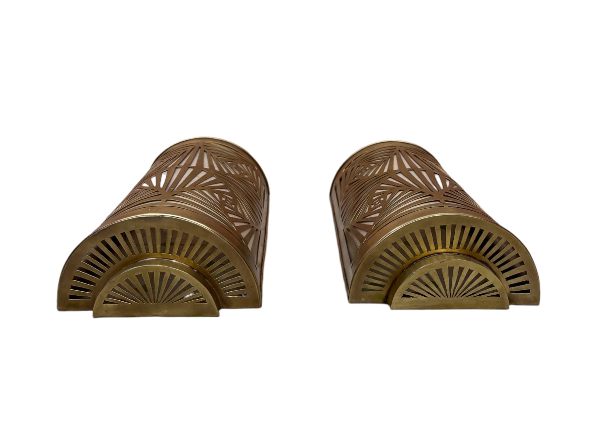 Set of 2 Handmade Moroccan Brass Wall Sconces – Intricate Filigree Lighting for Warm, Ambient Glow Soukdecor