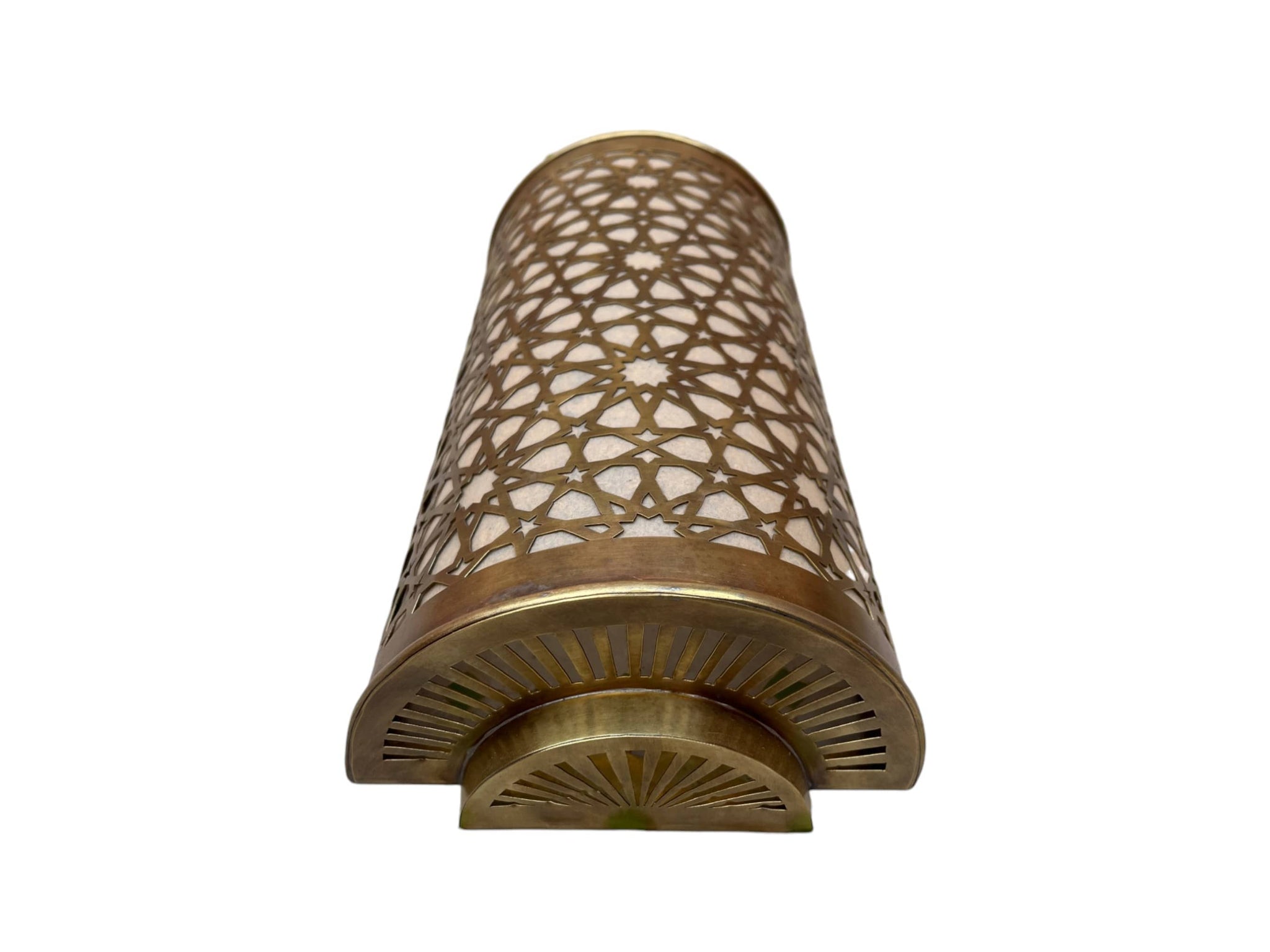 Set of 2 Moroccan Brass Wall Sconces – Handcrafted Filigree Lighting for Elegant Ambiance Soukdecor