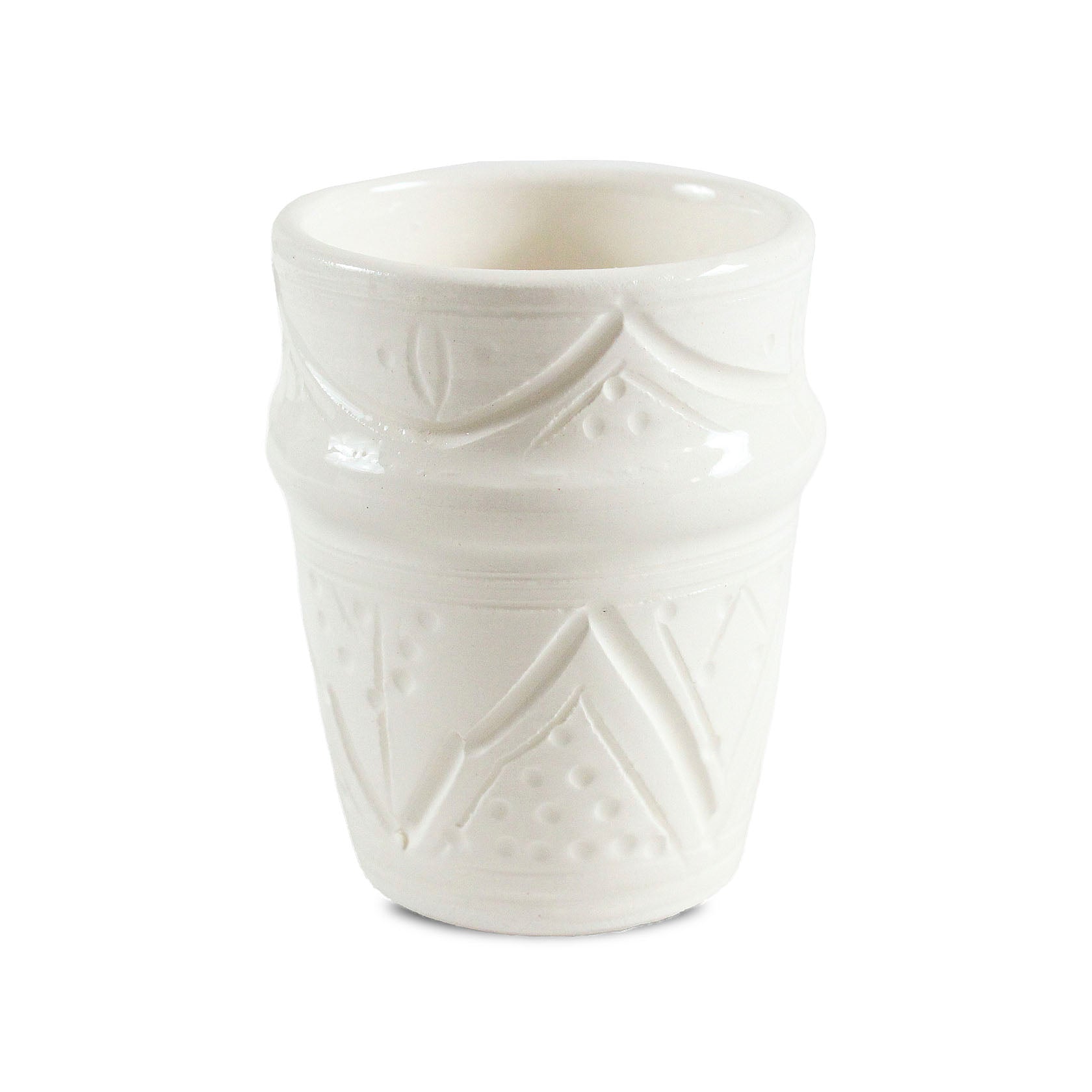 White Engraved Mug Soukdecor