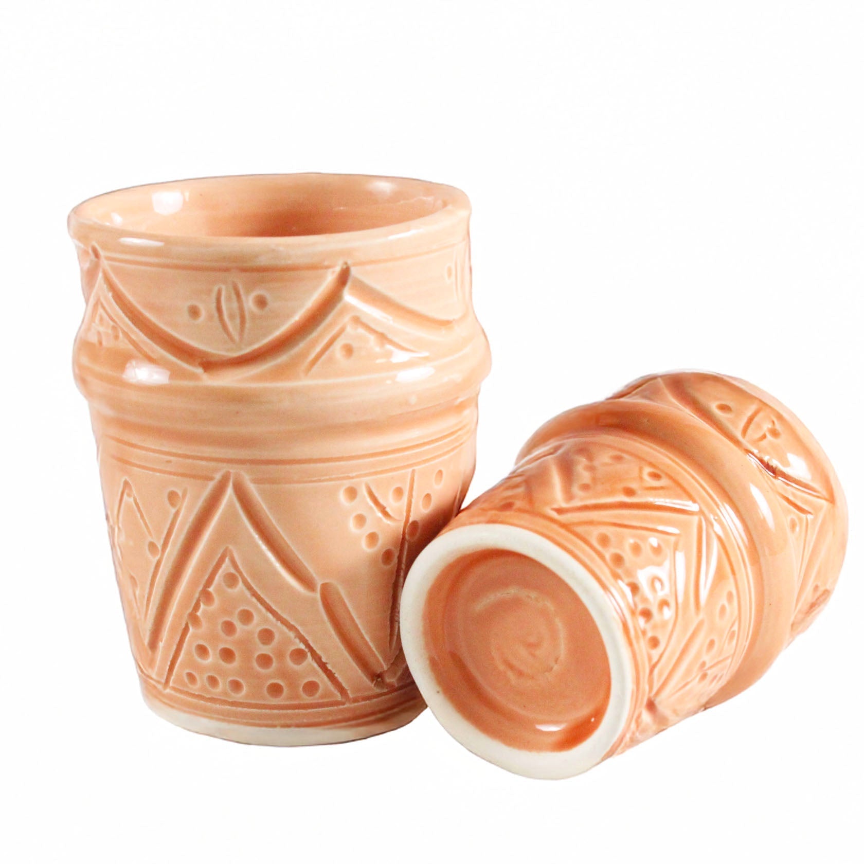 Beige Nomad Engraved Mug Soukdecor