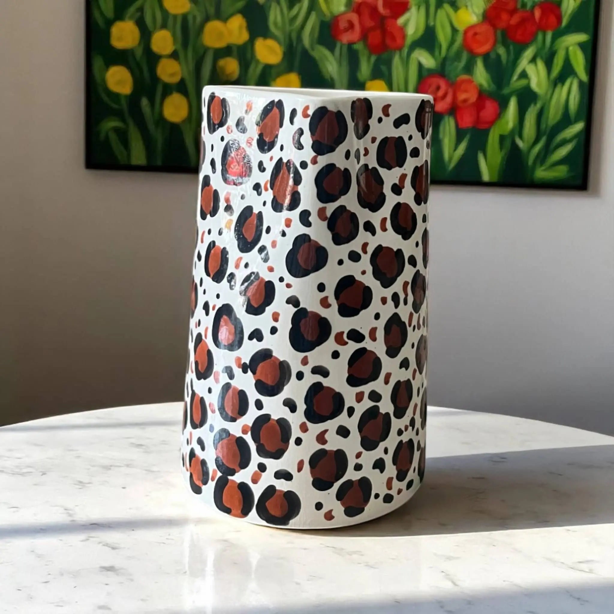 Add Subtle Elegance with This Handmade & Handpainted Neutral Carafe (18 cm) Soukdecor