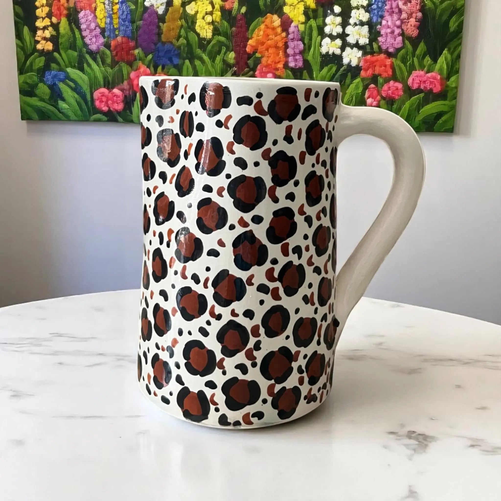 Add Subtle Elegance with This Handmade & Handpainted Neutral Carafe (18 cm) Soukdecor