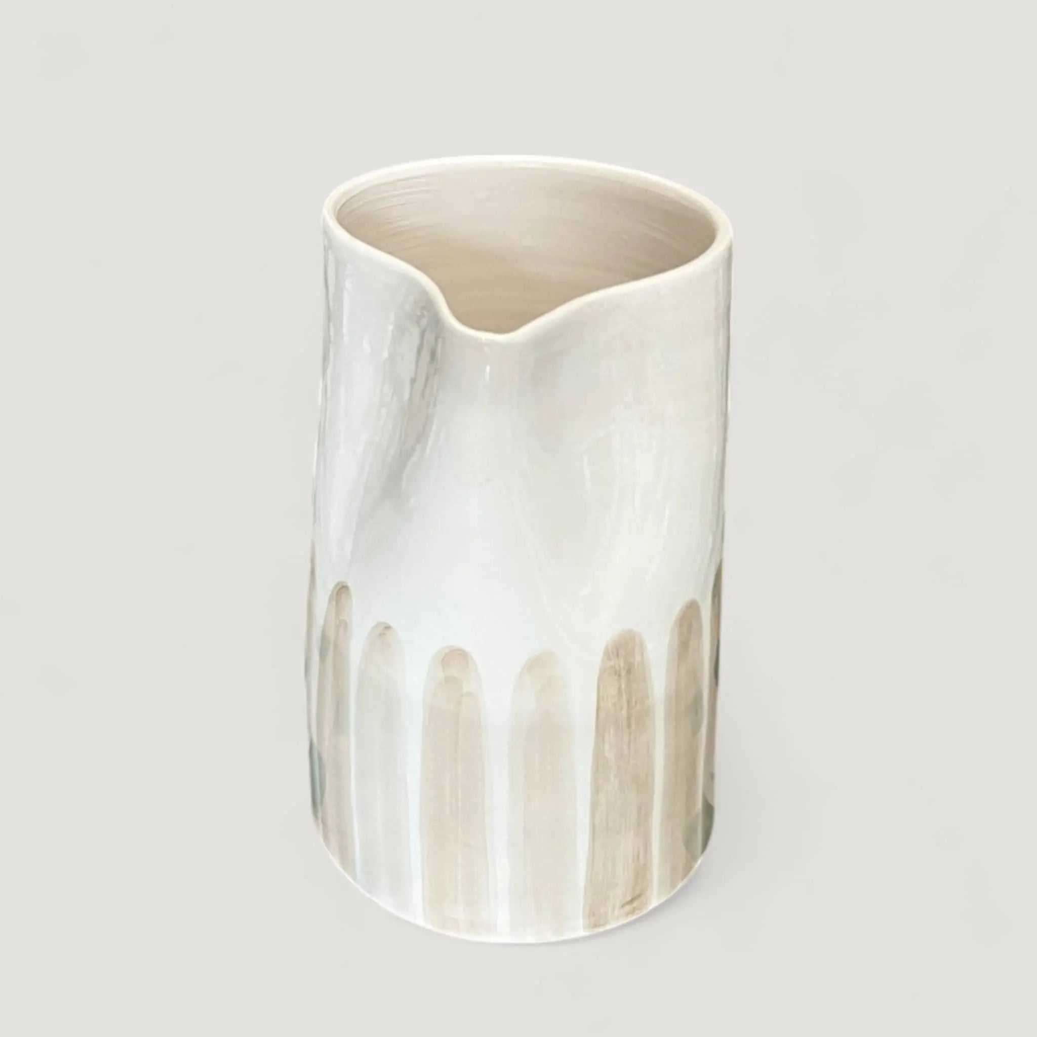 Add Subtle Elegance with This Handmade & Handpainted Neutral Carafe (18 cm) Soukdecor