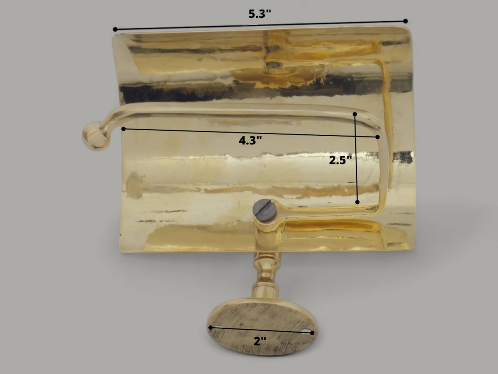 Handcrafted Solid Brass Toilet Paper Holder - Elegant Powder Room Roll Holder Soukdecor