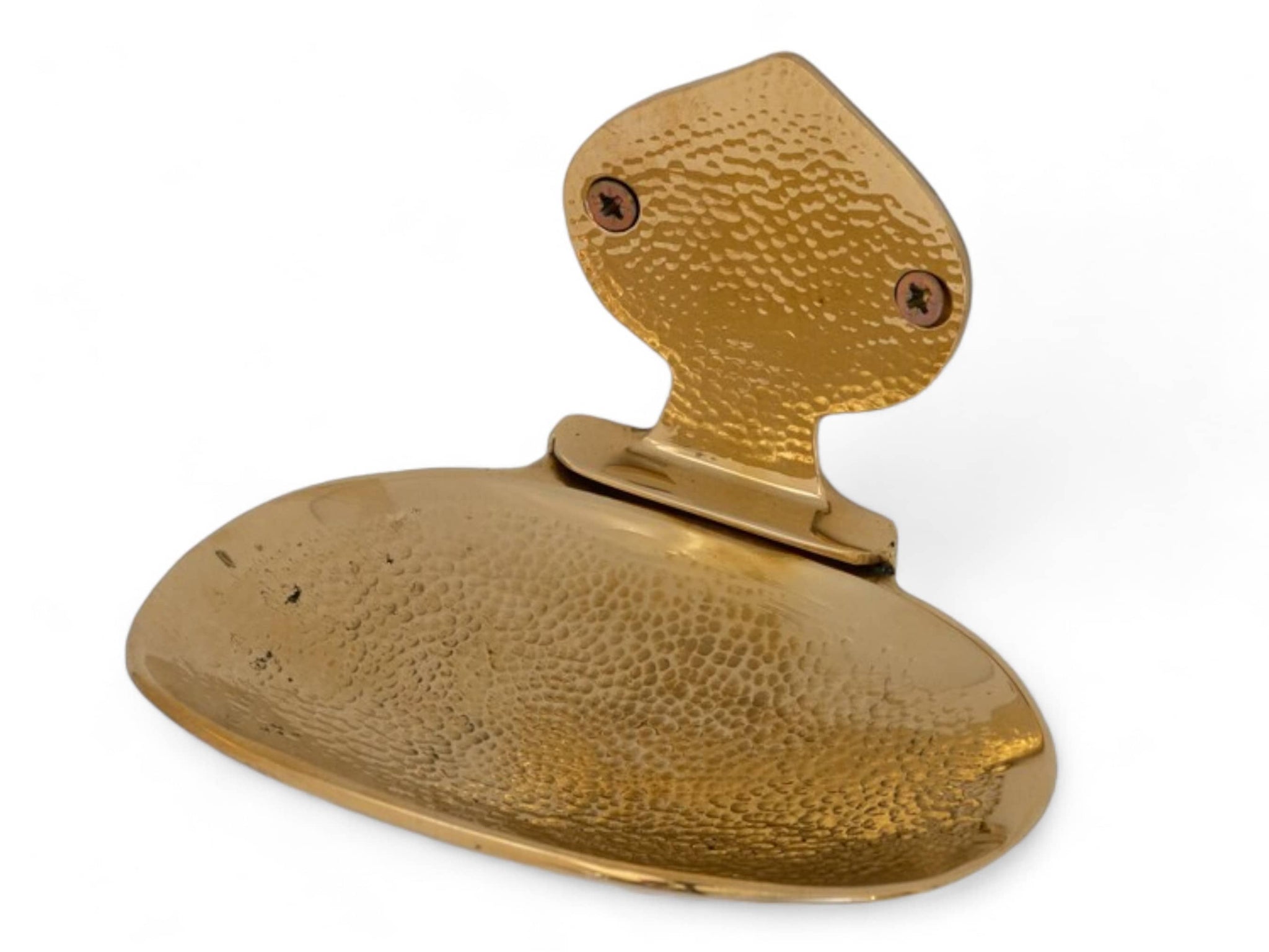 Hand Hammered Solid Brass Soap Holder - Elegant Wall-Mounted Soap Dish Soukdecor