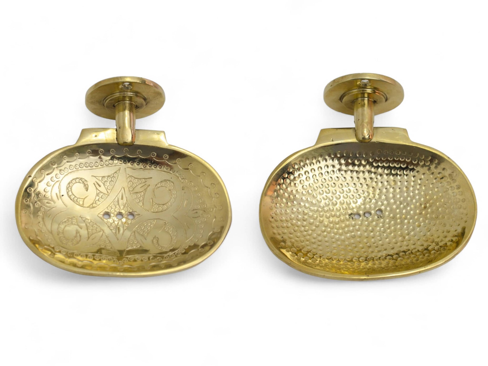 Handcrafted Solid Brass Wall-Mounted Soap Holder - Elegant Bathroom Soap Dish Soukdecor