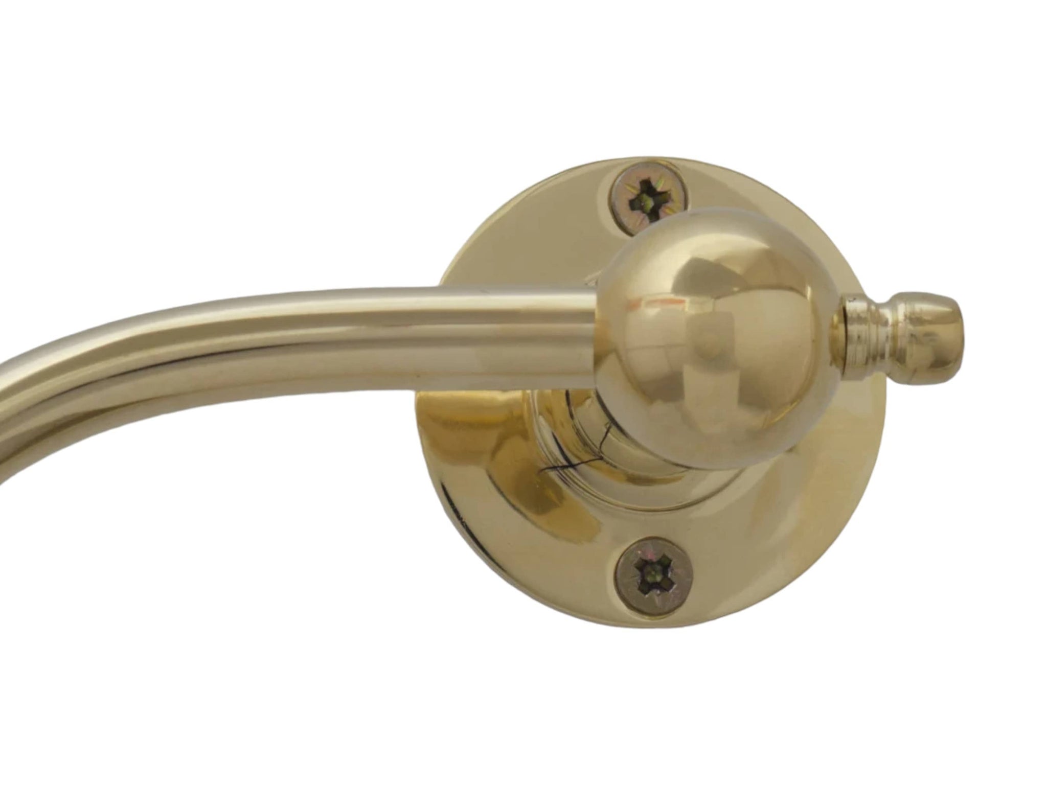 Handcrafted Brass Towel Holder - Wall Mount Towel Hanger and Hook for Powder Room Soukdecor