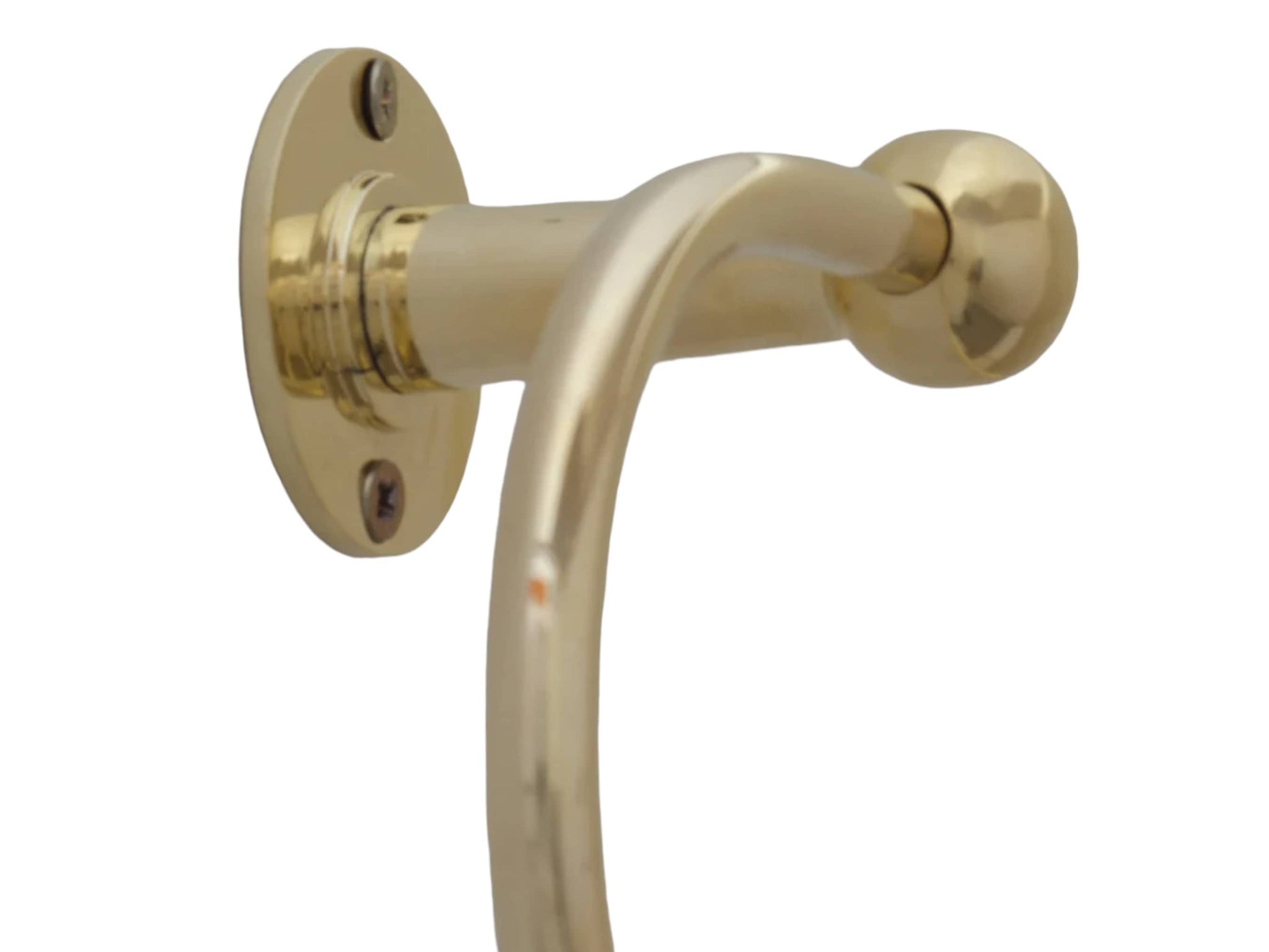 Handcrafted Brass Towel Holder - Wall Mount Towel Hanger and Hook for Powder Room Soukdecor