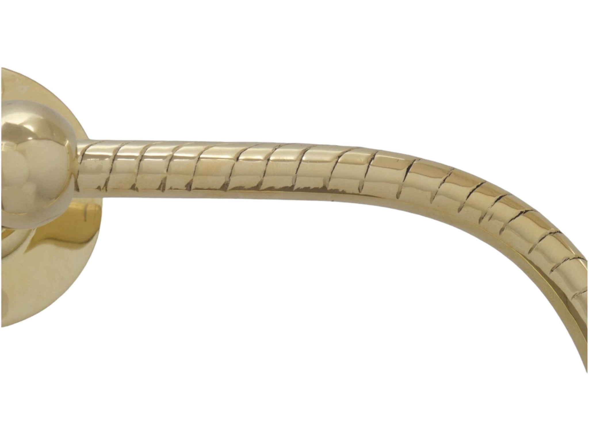 Handcrafted Brass Towel Holder - Wall Mount Towel Hanger and Hook for Powder Room Soukdecor