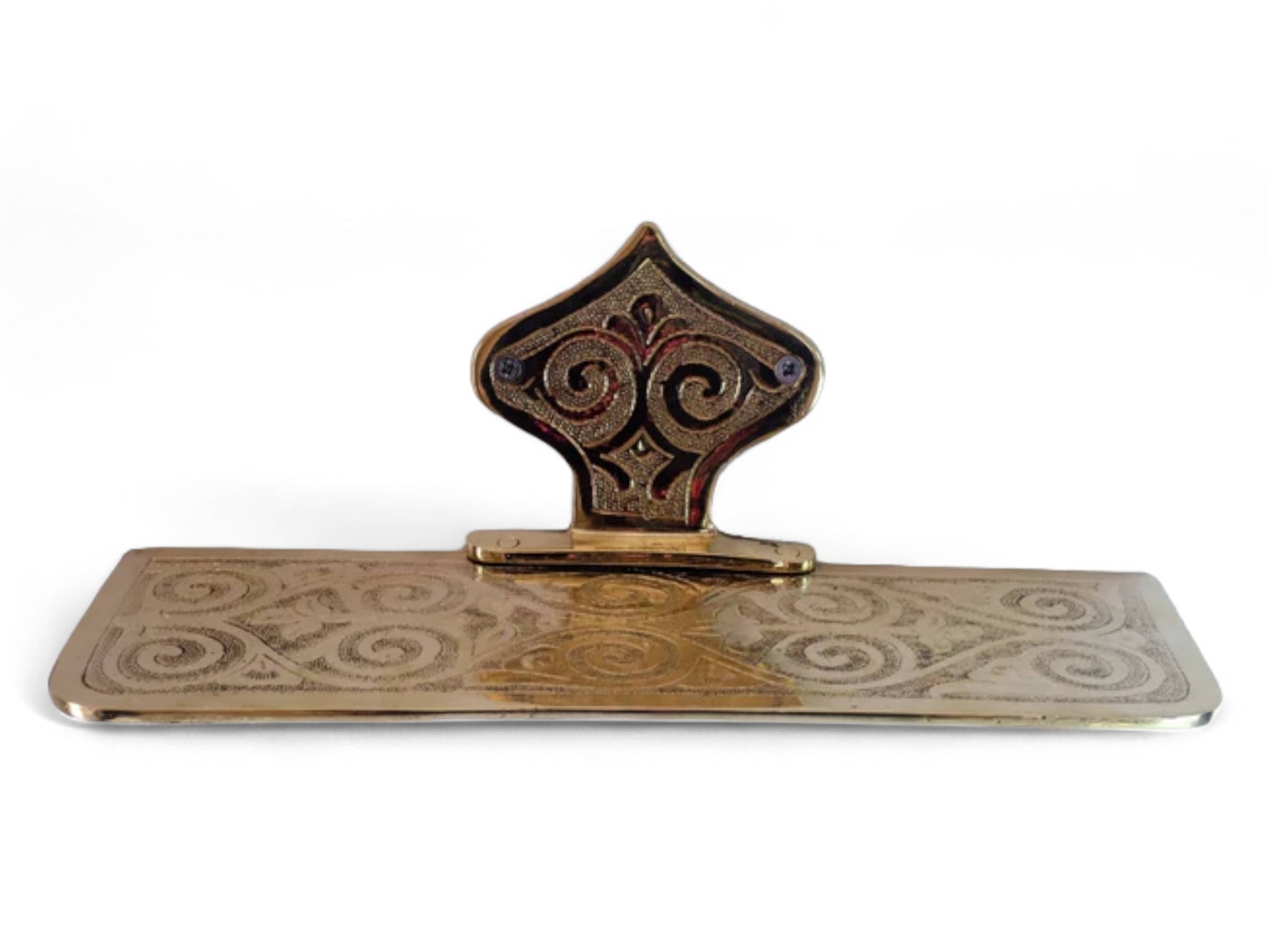 Moroccan Brass Bathroom Wall Art Set - Handcrafted 7-Piece Brass Bath Fixtures Soukdecor