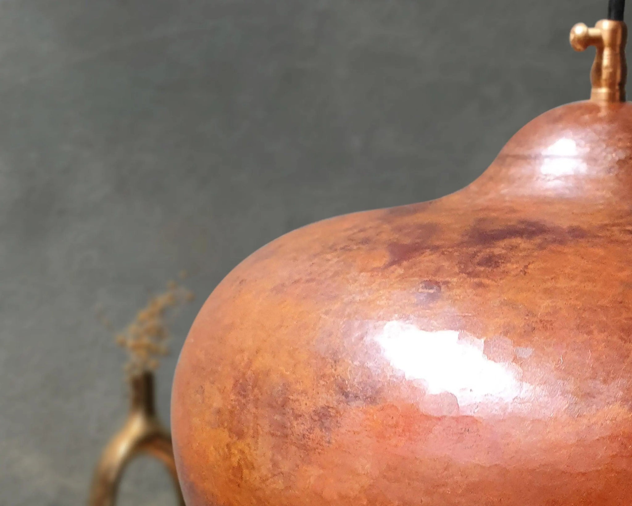 Vintage Copper Pendant Light – Handmade Moroccan Hanging Ceiling Lamp – Rustic Industrial Lighting Soukdecor