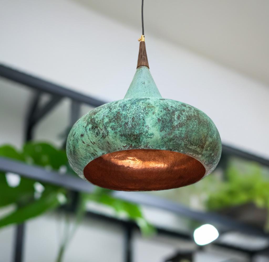Vintage Copper Ceiling Light – Elegant Copper Pendant Light for Kitchen Island