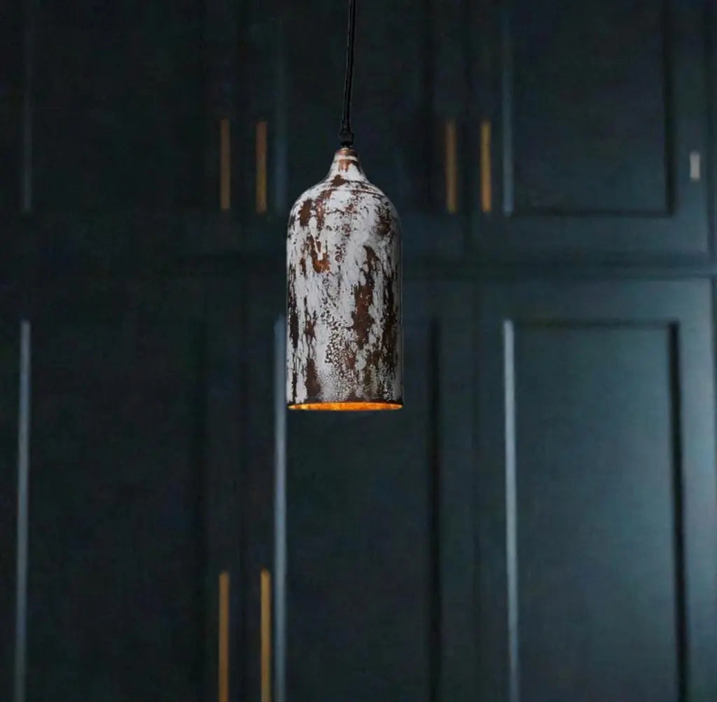 Handcrafted Vintage Copper Ceiling Lamp Rustic Pendant Light,Copper pendant light Soukdecor