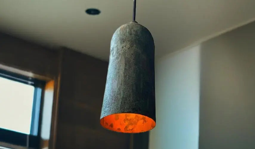 Handcrafted Copper Pendant Light, Vintage Rustic Ceiling Lamp for Dining Room,Kitchen Island Soukdecor