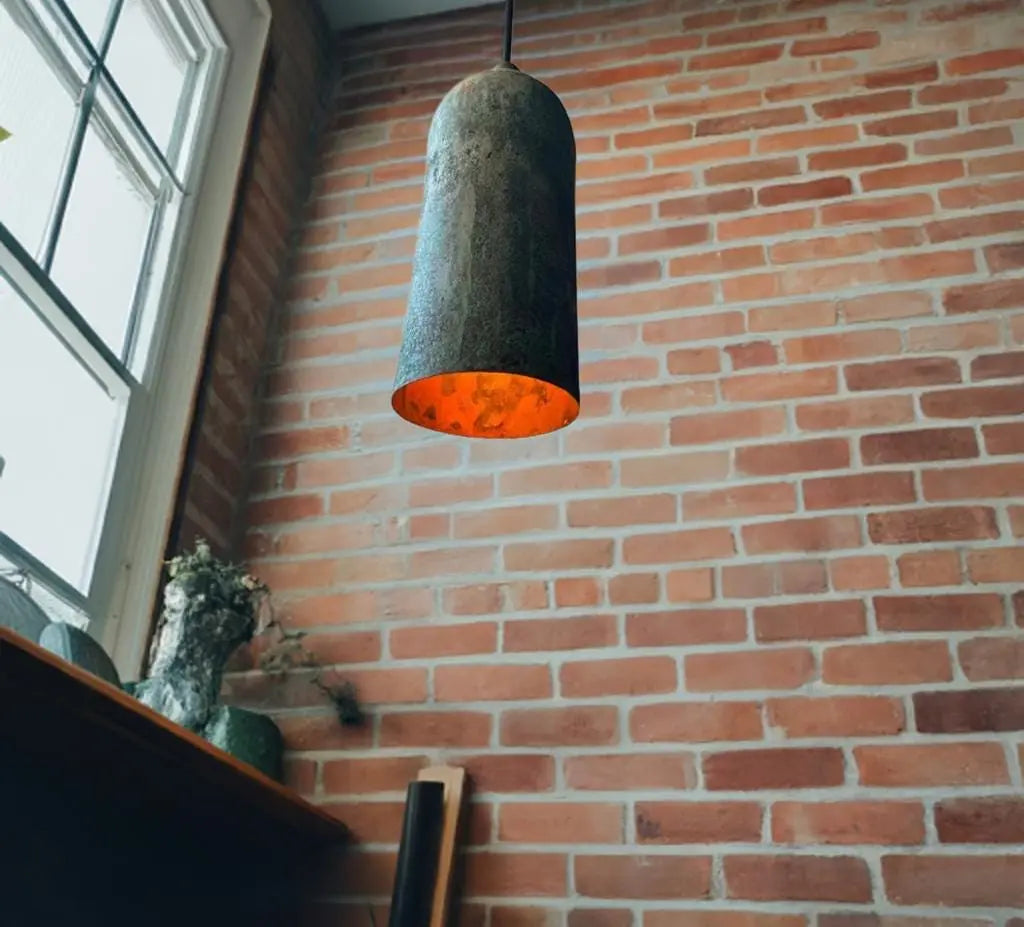 Handcrafted Copper Pendant Light, Vintage Rustic Ceiling Lamp for Dining Room,Kitchen Island Soukdecor