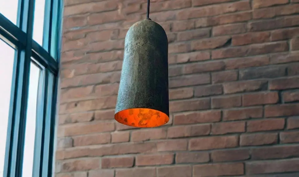 Handcrafted Copper Pendant Light, Vintage Rustic Ceiling Lamp for Dining Room,Kitchen Island Soukdecor