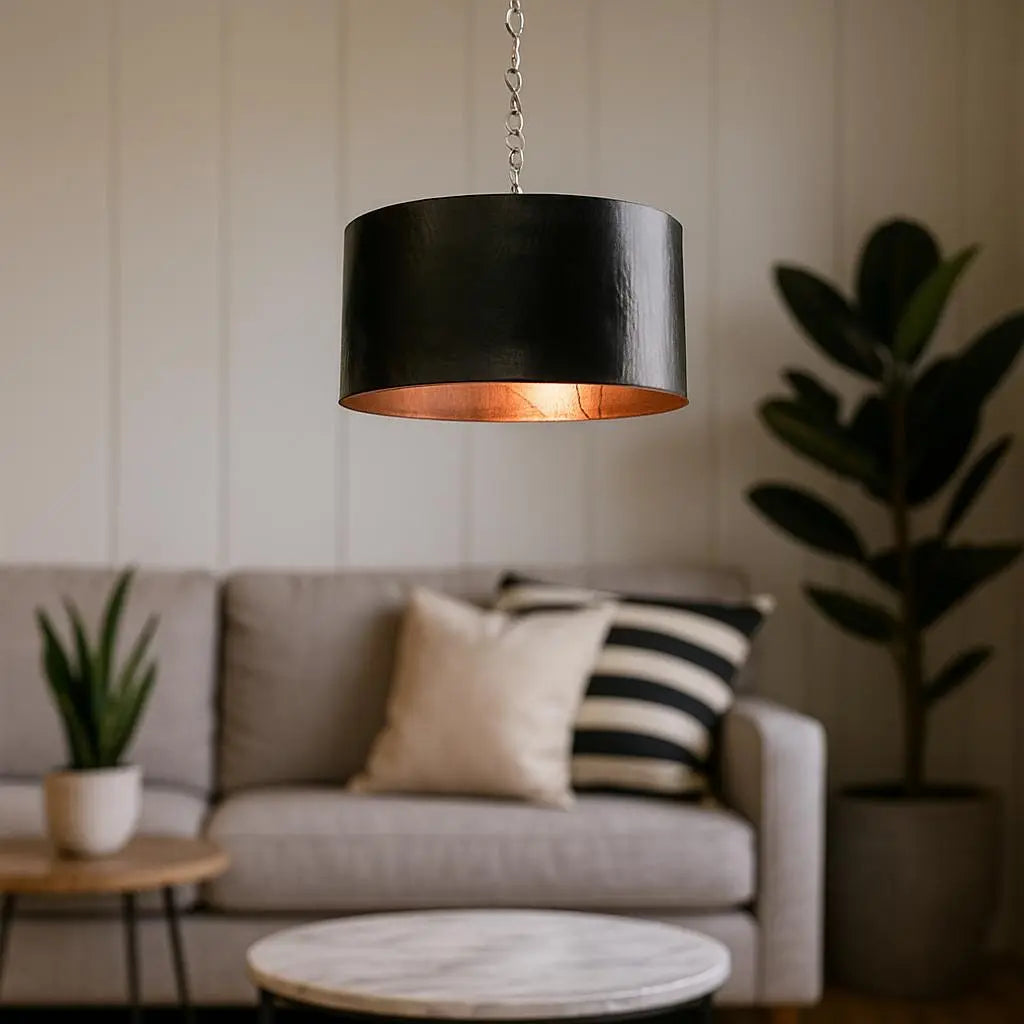 Black Pendant Light Kitchen - Copper Ceiling Light Fixture Soukdecor