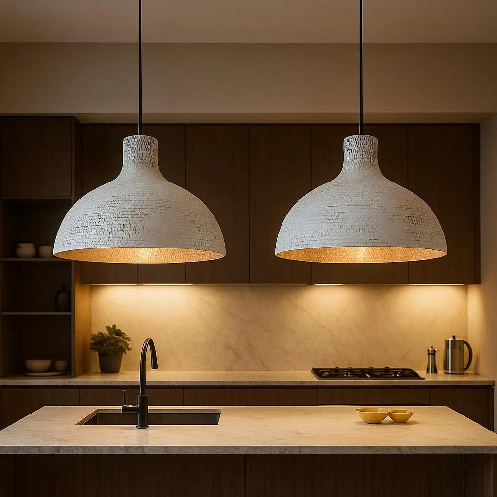 White Hammered Dome Copper Ceiling Light Shades hammered Kitchen Island Lighting , Large white Ceiling light dinning table Soukdecor