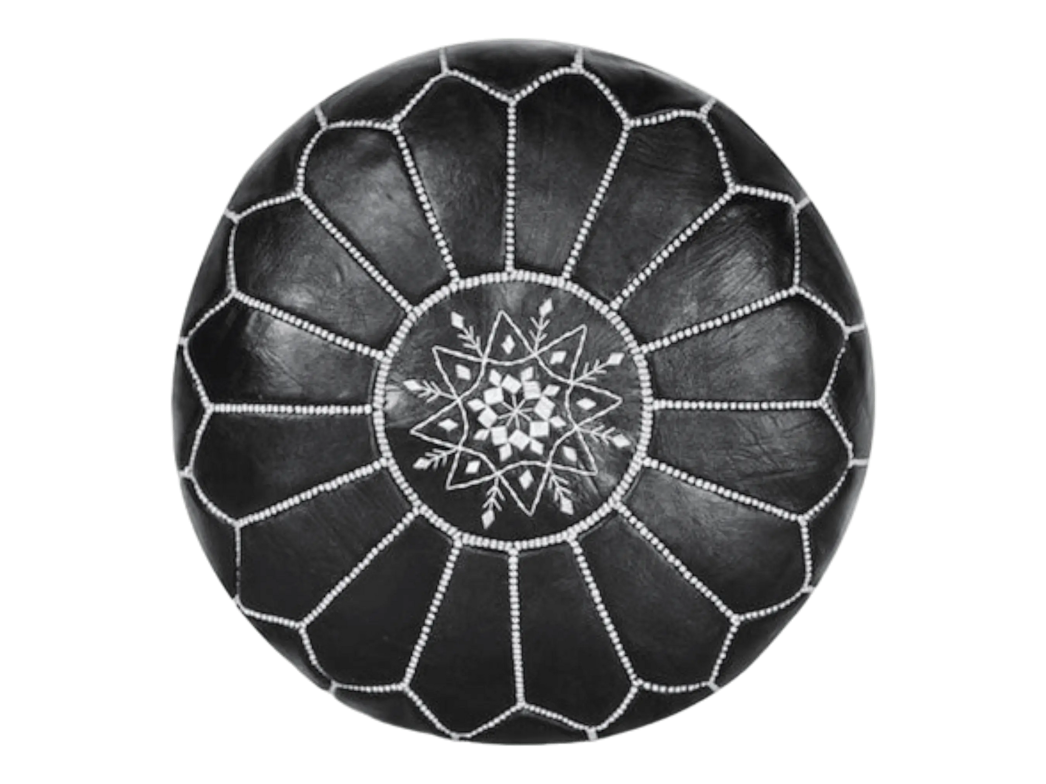 Moroccan  Round Pouf – Cozy Comfort in Earthy Elegance Soukdecor