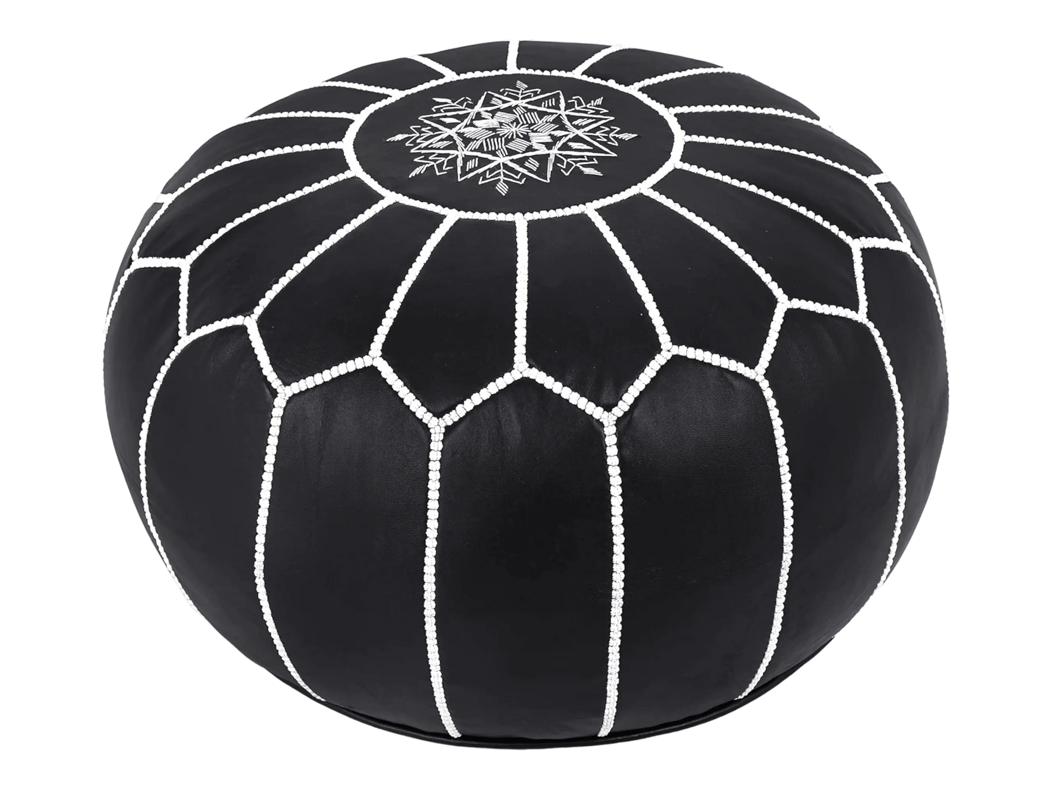 Moroccan  Round Pouf – Cozy Comfort in Earthy Elegance Soukdecor