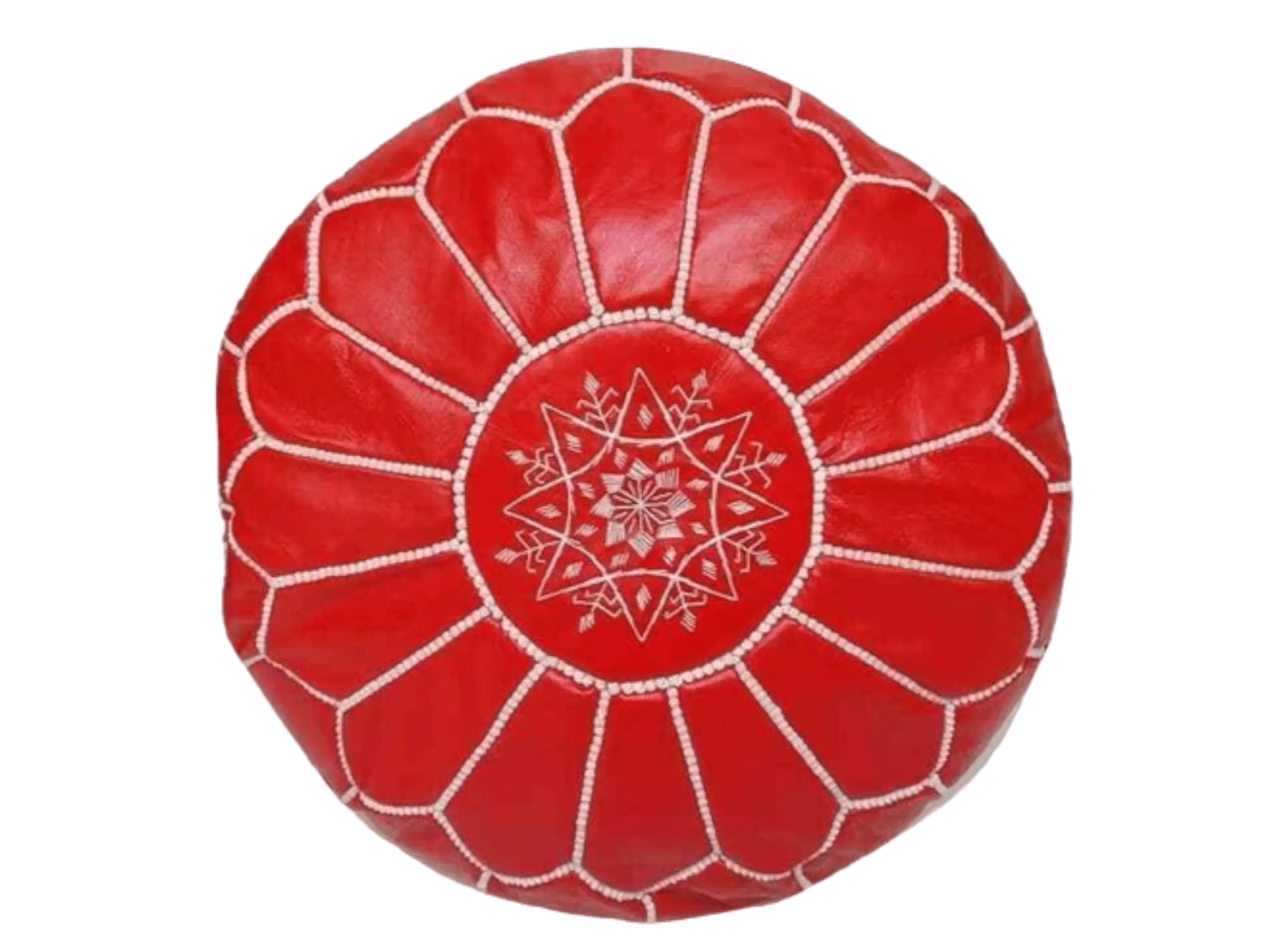 Moroccan  Round Pouf – Cozy Comfort in Earthy Elegance Soukdecor