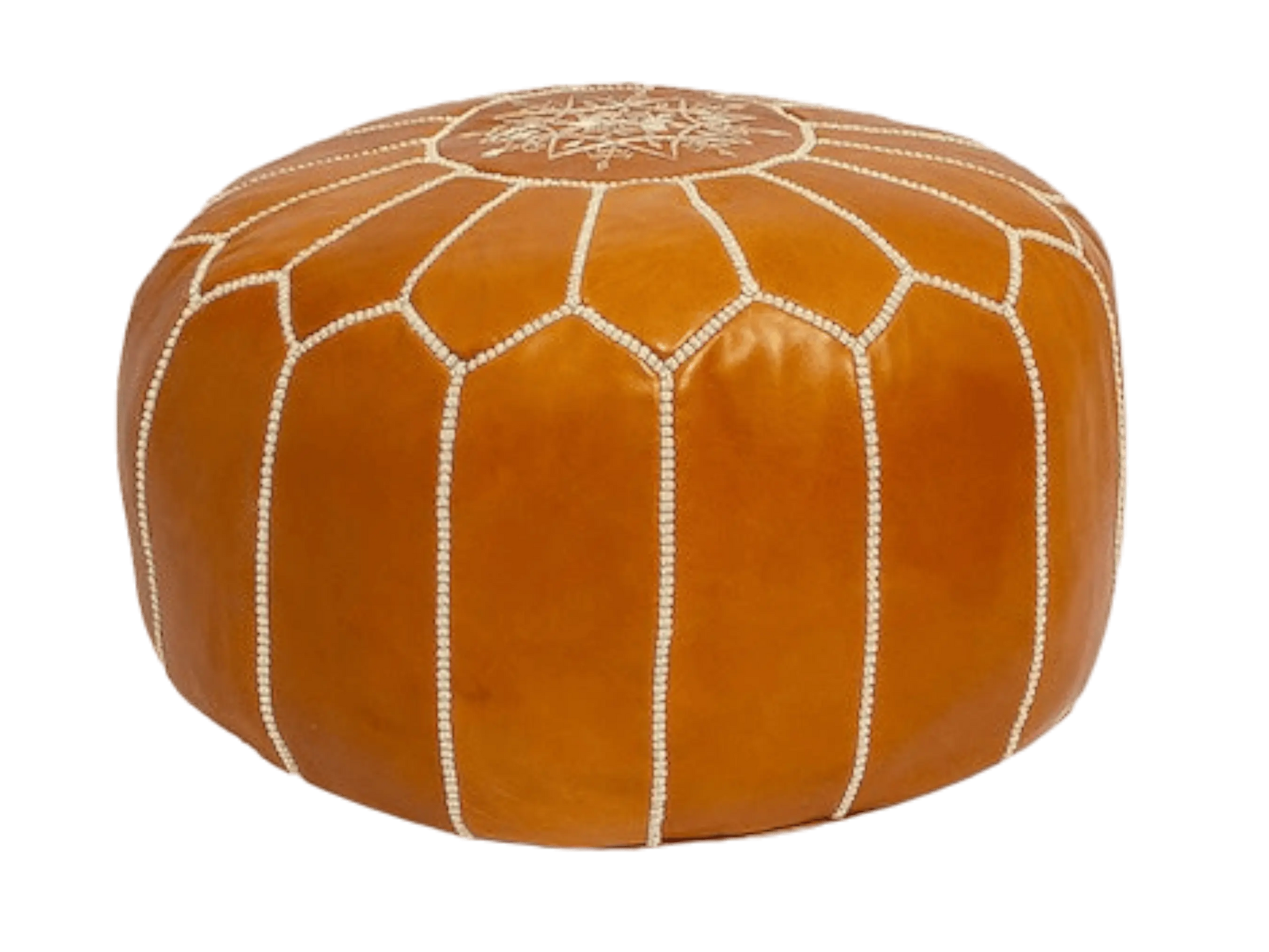 Moroccan  Round Pouf – Cozy Comfort in Earthy Elegance Soukdecor