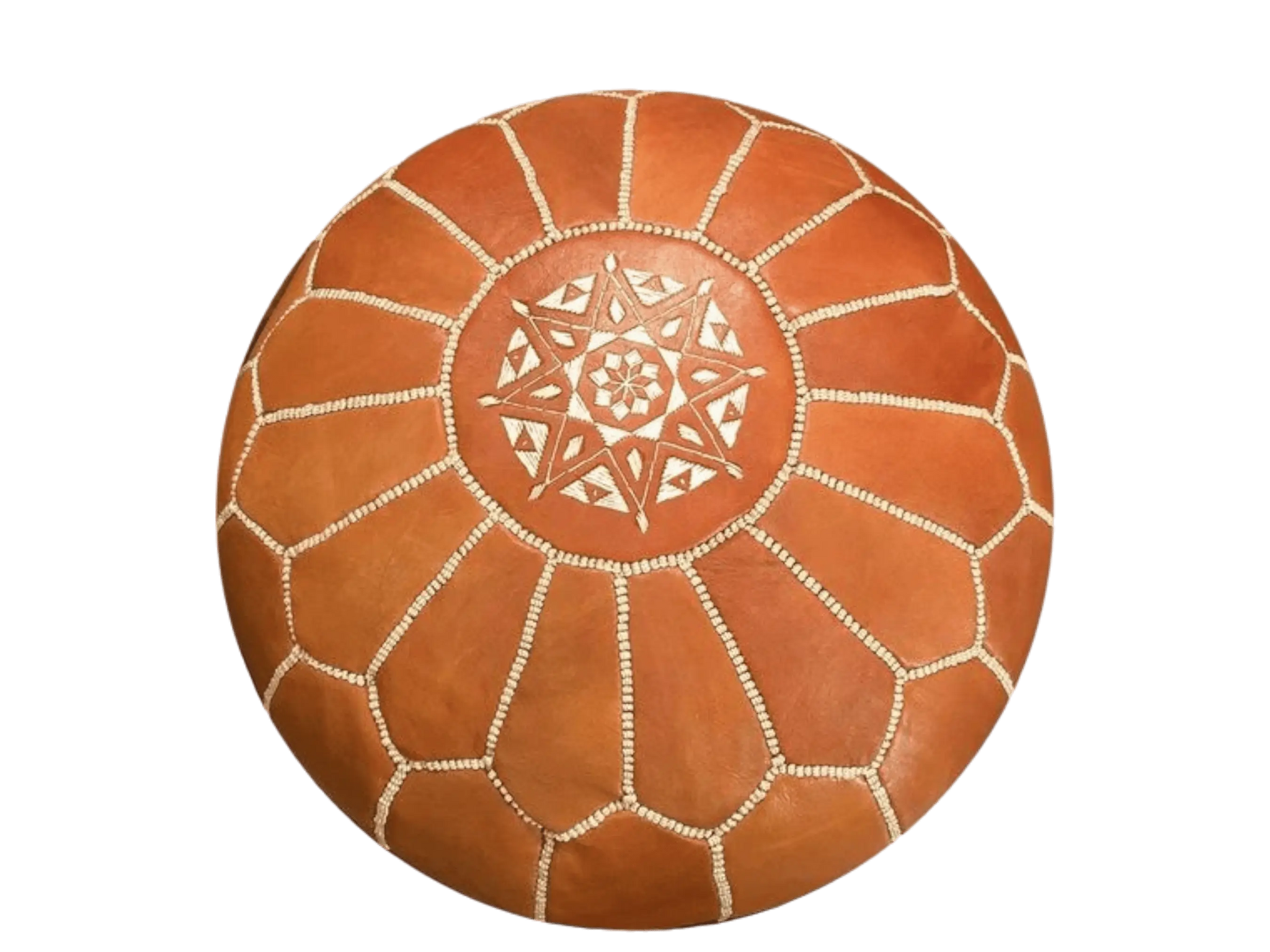 Moroccan  Round Pouf – Cozy Comfort in Earthy Elegance Soukdecor