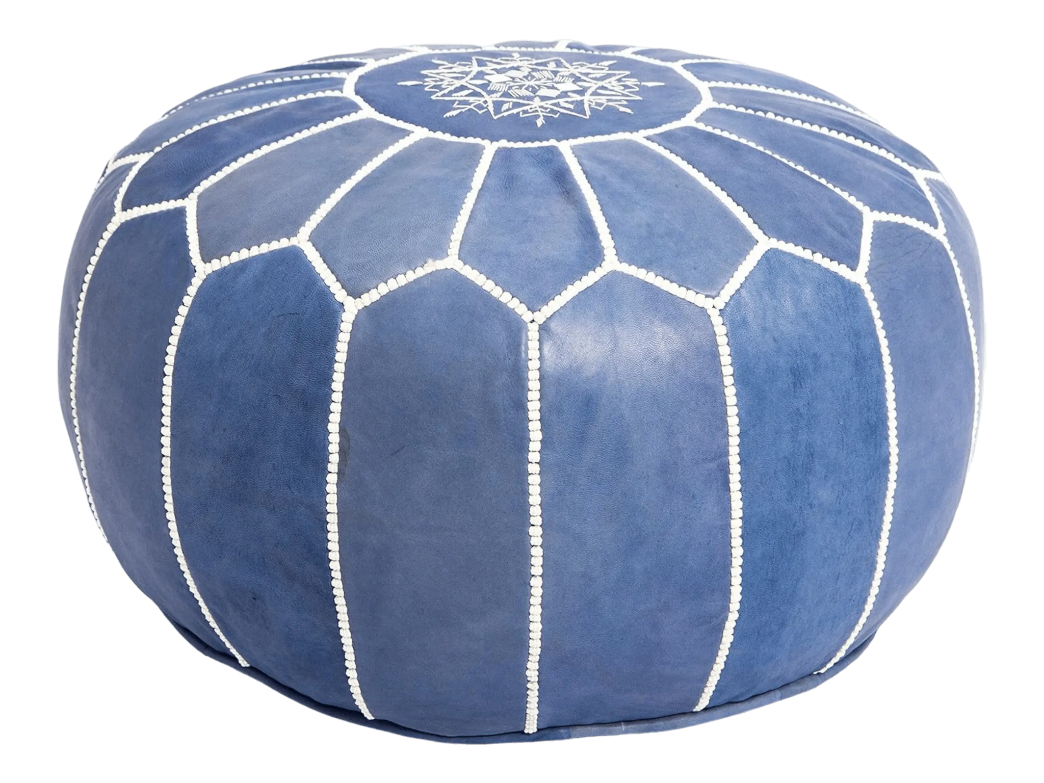 Moroccan  Round Pouf – Cozy Comfort in Earthy Elegance Soukdecor