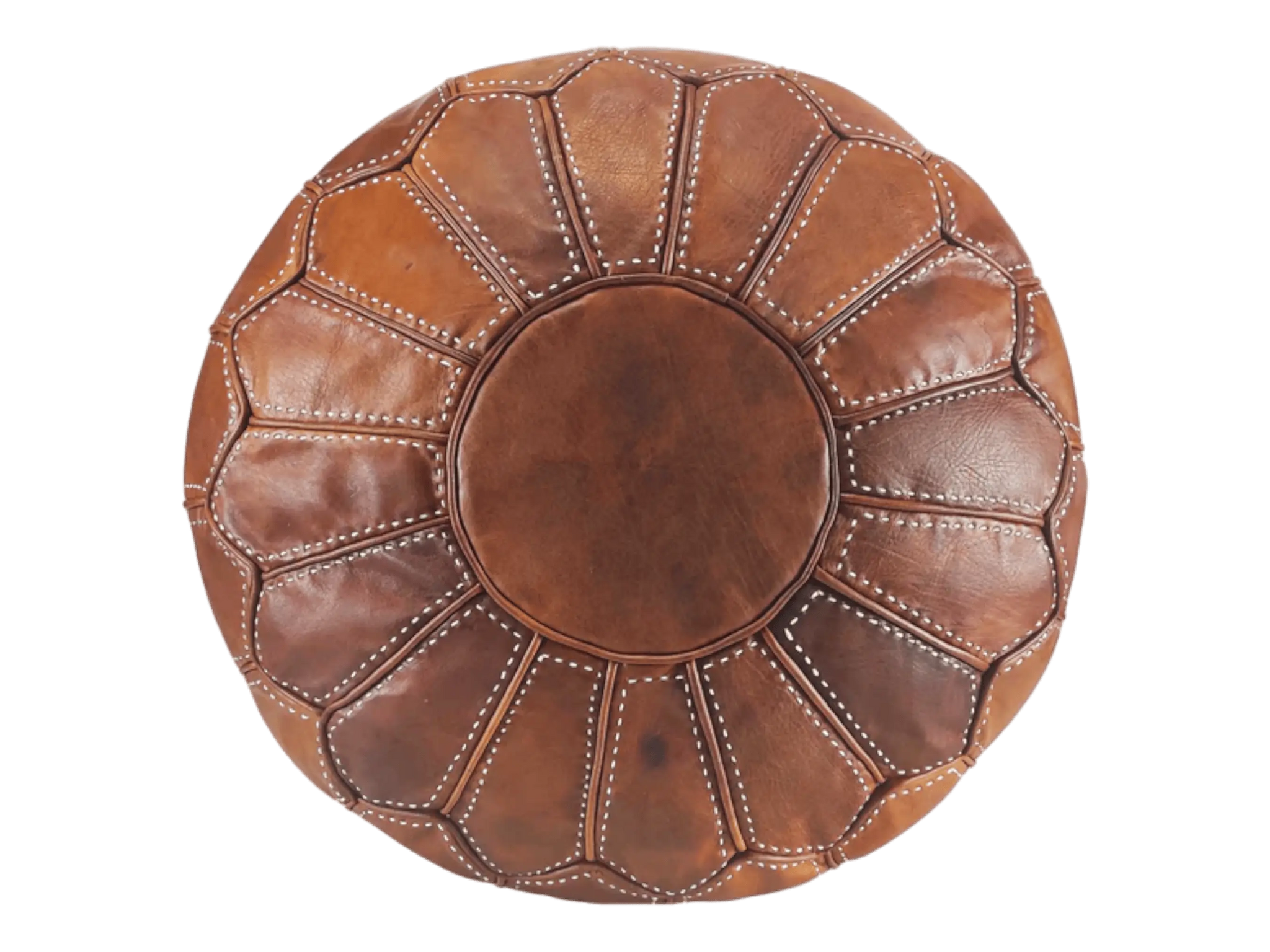 Moroccan  Round Pouf – Cozy Comfort in Earthy Elegance Soukdecor