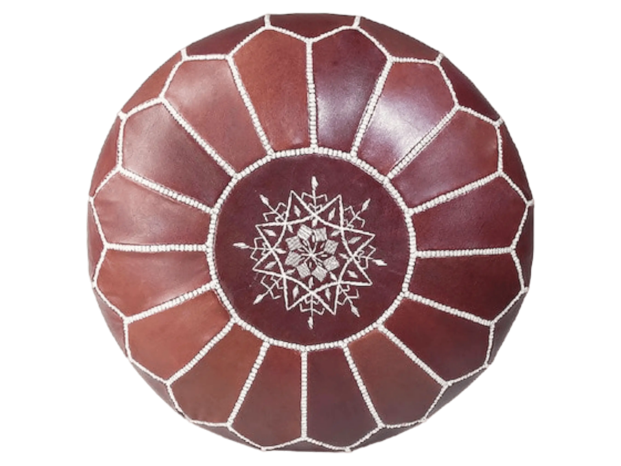 Moroccan  Round Pouf – Cozy Comfort in Earthy Elegance Soukdecor