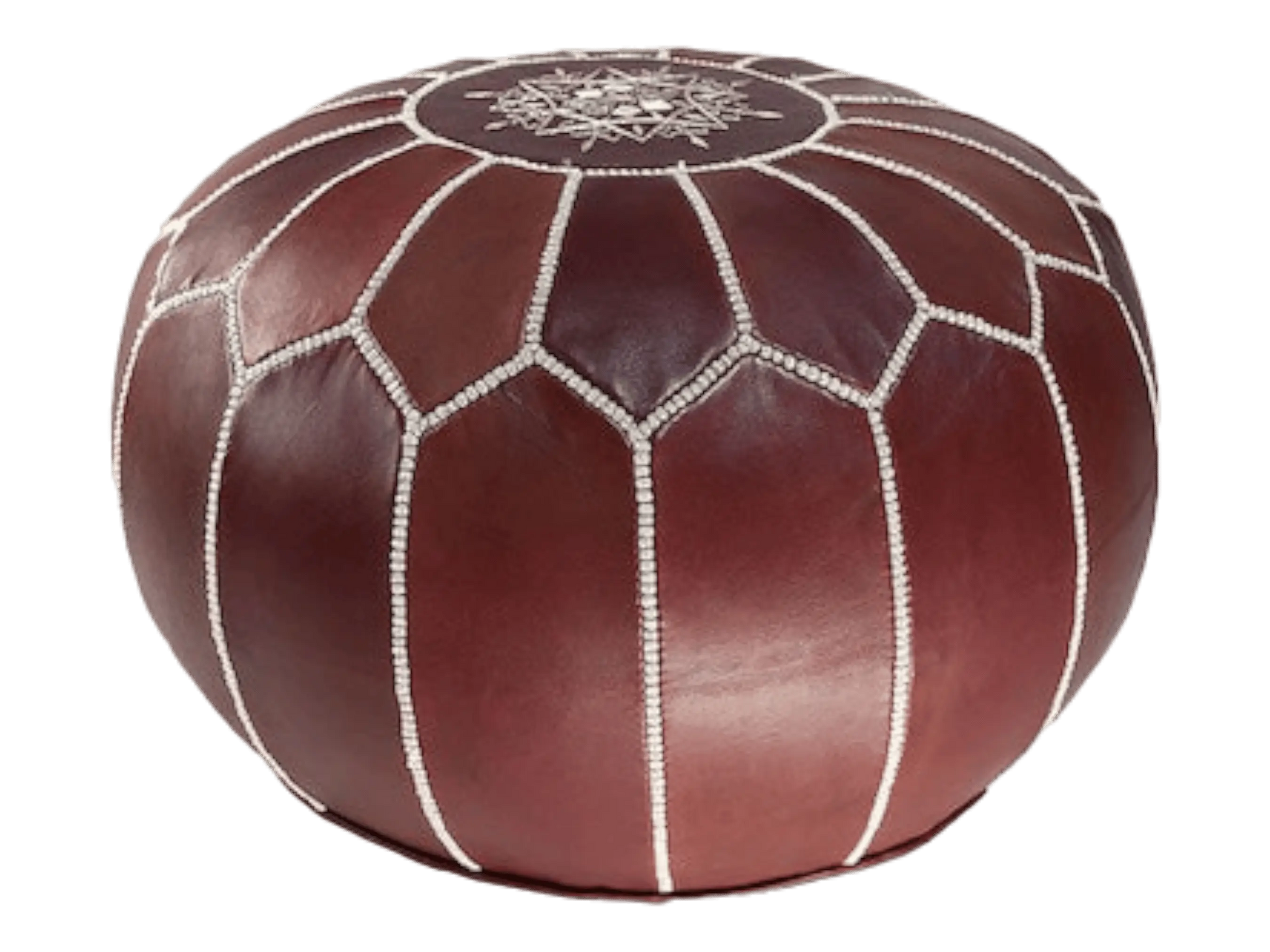Moroccan  Round Pouf – Cozy Comfort in Earthy Elegance Soukdecor